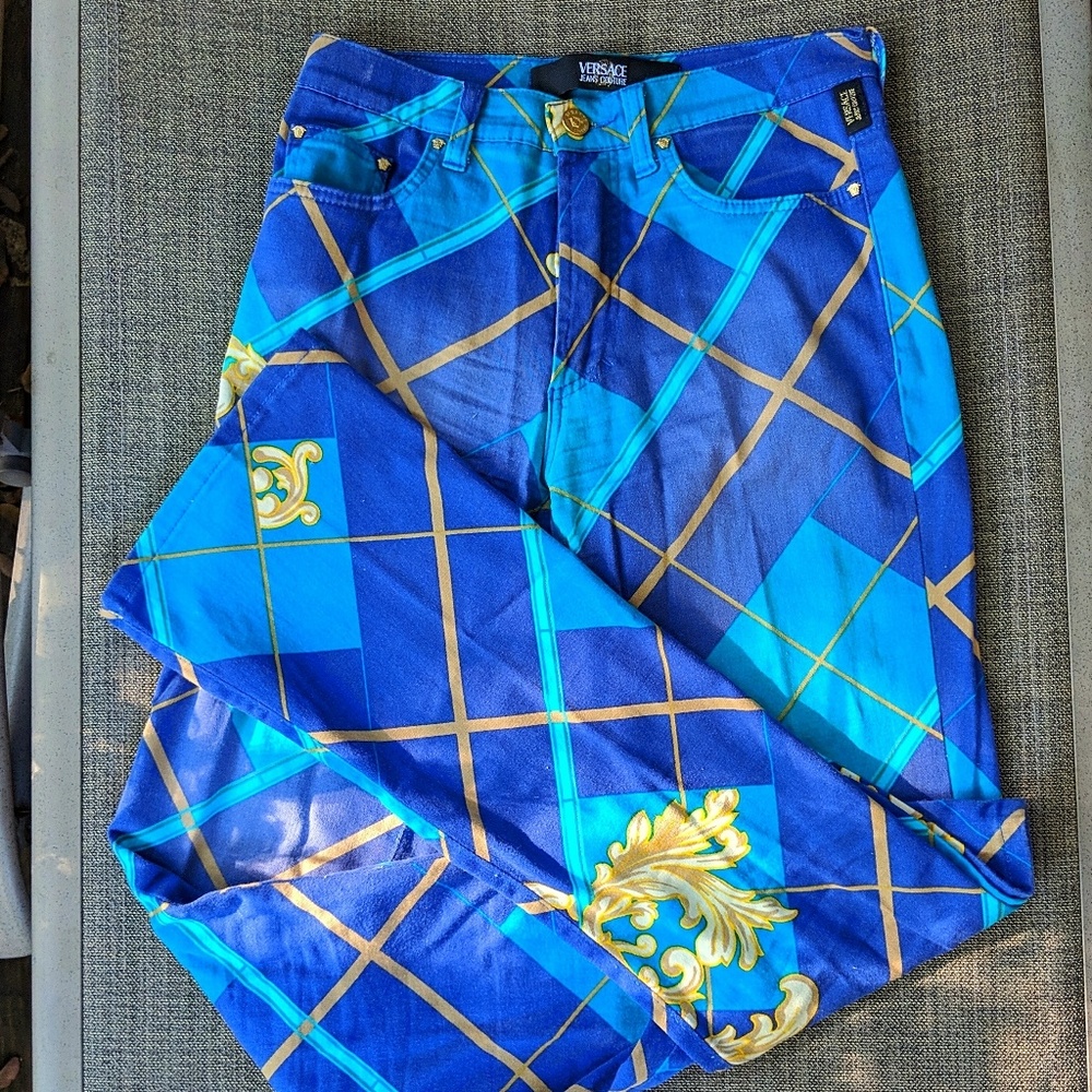 Versace Couture super-fun sexy patterned jeans!